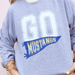 Go Mustangs Sweatshirt - Pep & Punch