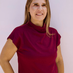 Guinevere Mock Neck Top - Pep & Punch