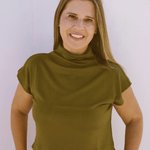 Guinevere Mock Neck Top - Pep & Punch