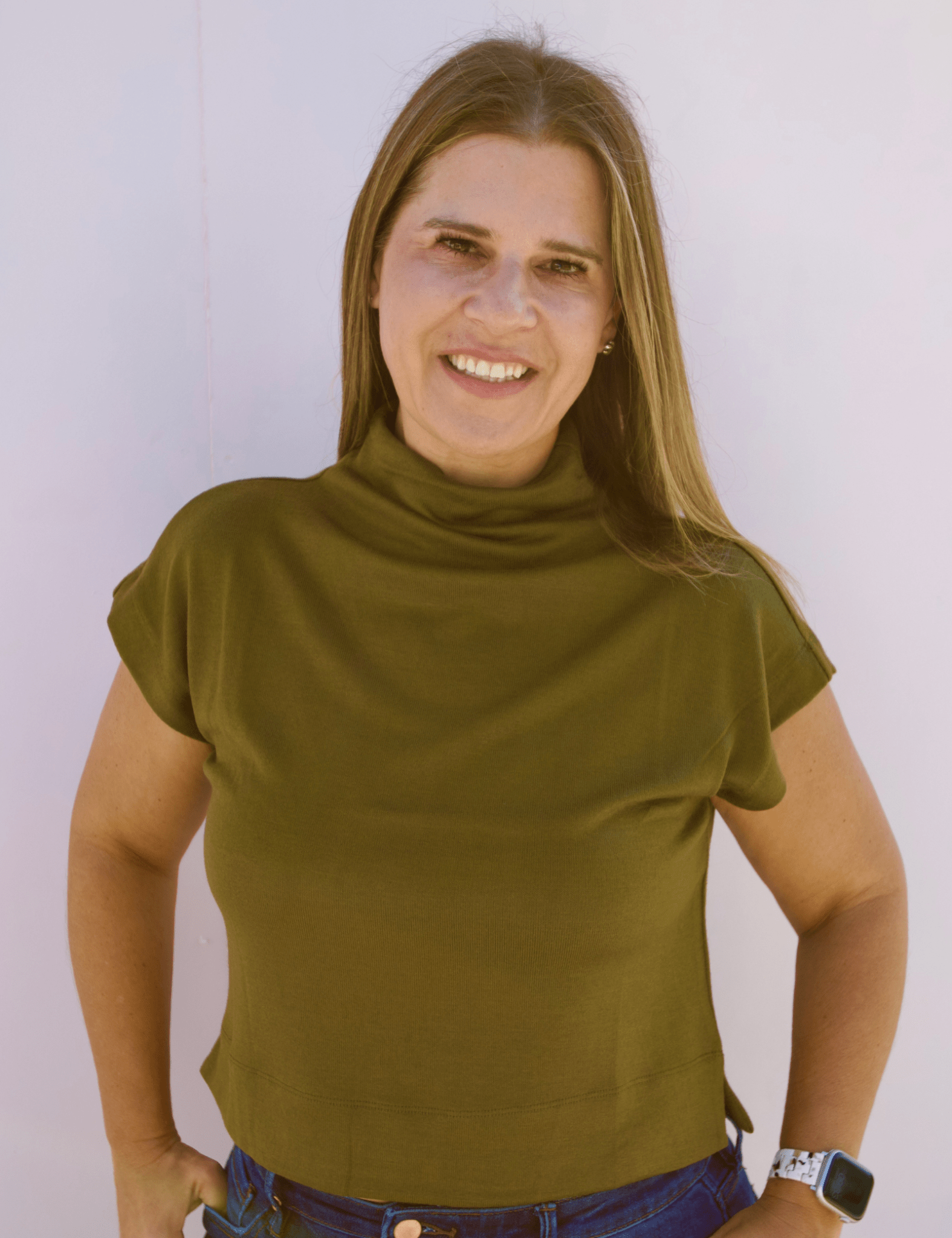Guinevere Mock Neck Top - Pep & Punch