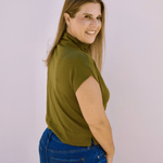 Guinevere Mock Neck Top - Pep & Punch