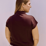 Guinevere Mock Neck Top - Pep & Punch