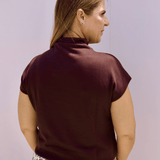 Guinevere Mock Neck Top - Pep & Punch