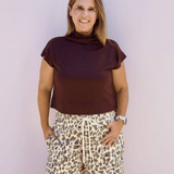 Guinevere Mock Neck Top - Pep & Punch