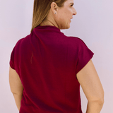 Guinevere Mock Neck Top - Pep & Punch