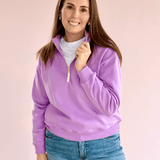 Heather Fleece Half Zip Sweatshirt - Pep & Punch