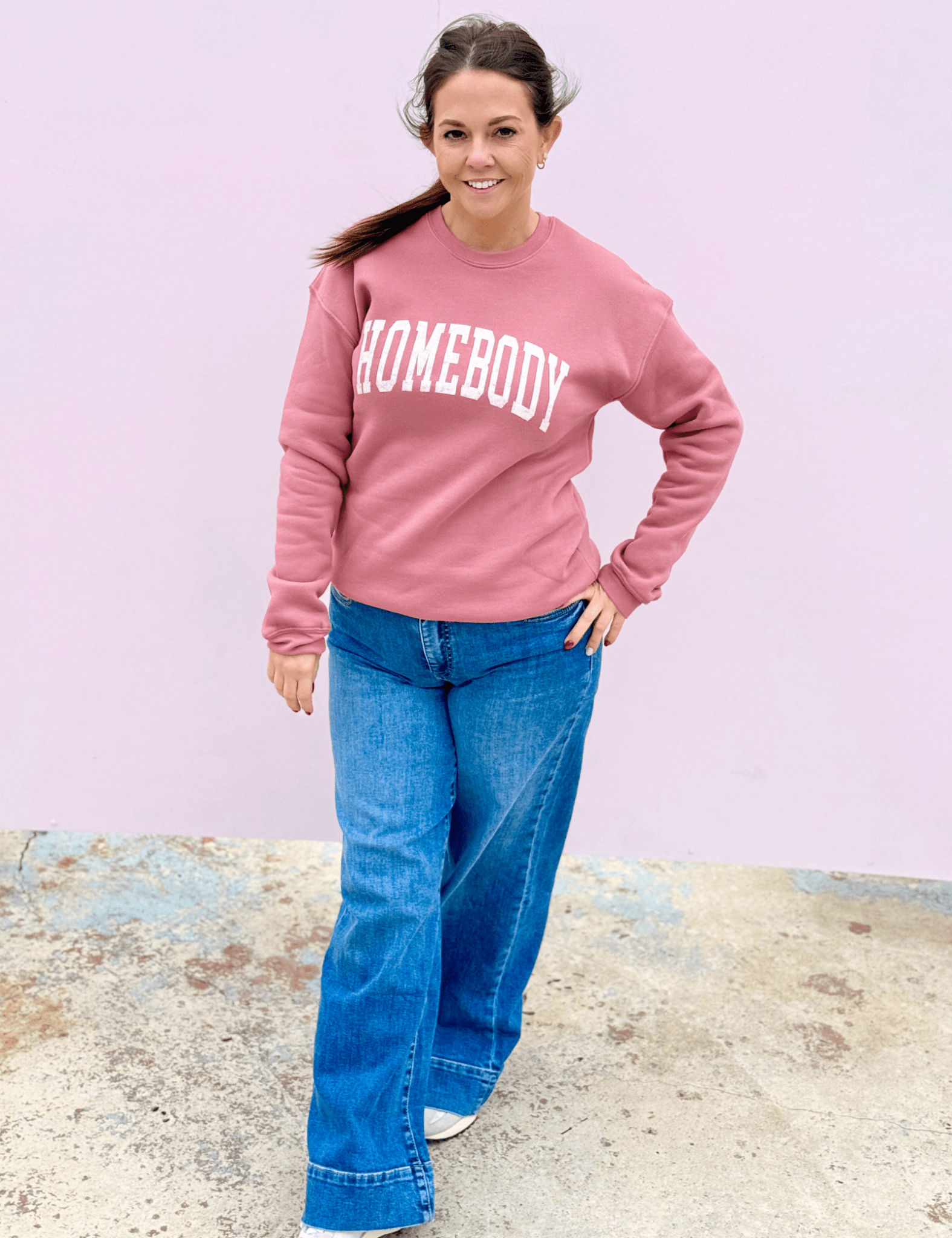 Homebody Graphic Sweatshirt - Pep & Punch