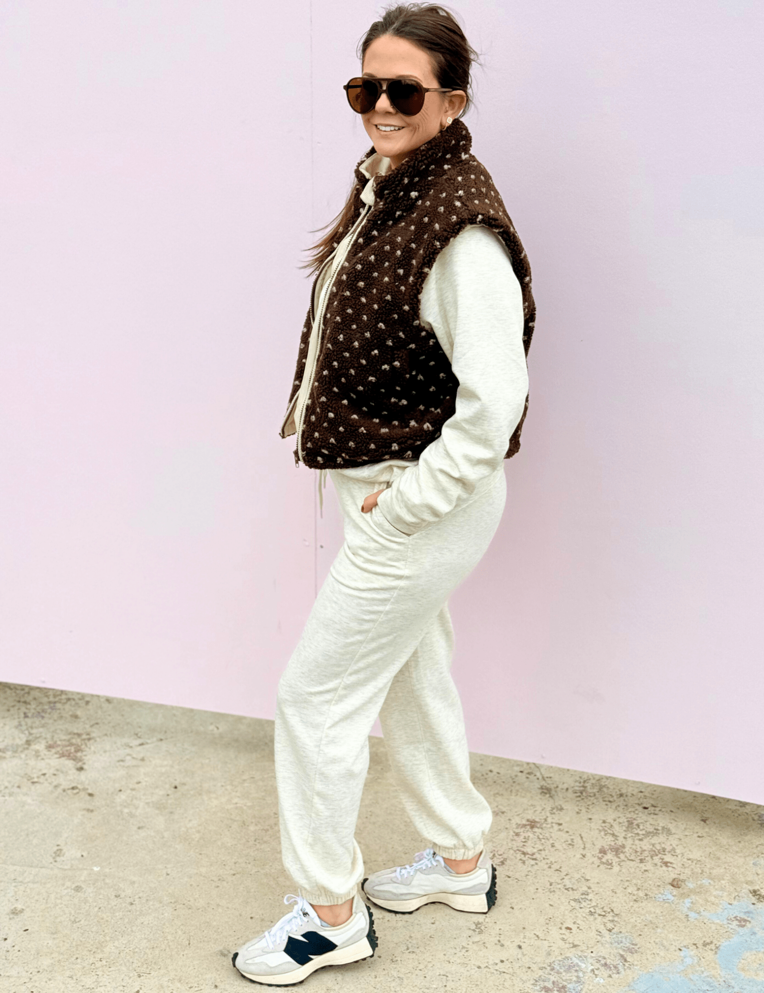 Kelly Scuba Half Zip Sweatshirt & Jogger Set - Pep & Punch