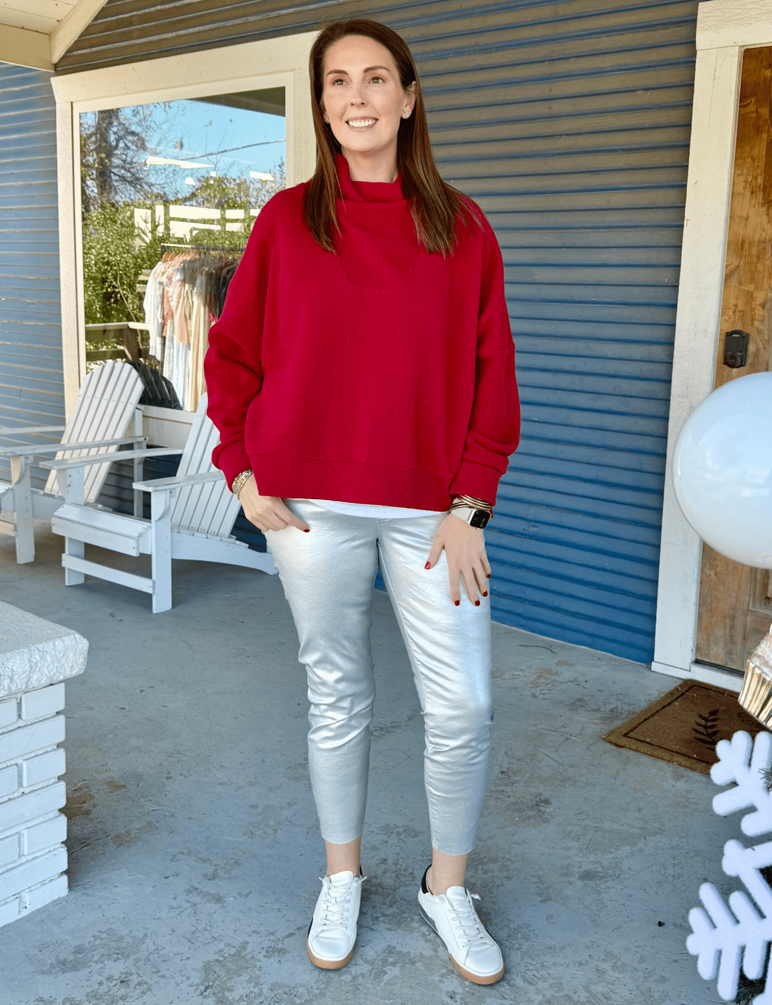 KUT | Charlize High Rise Fab Ab Cigarette - Pep & Punch