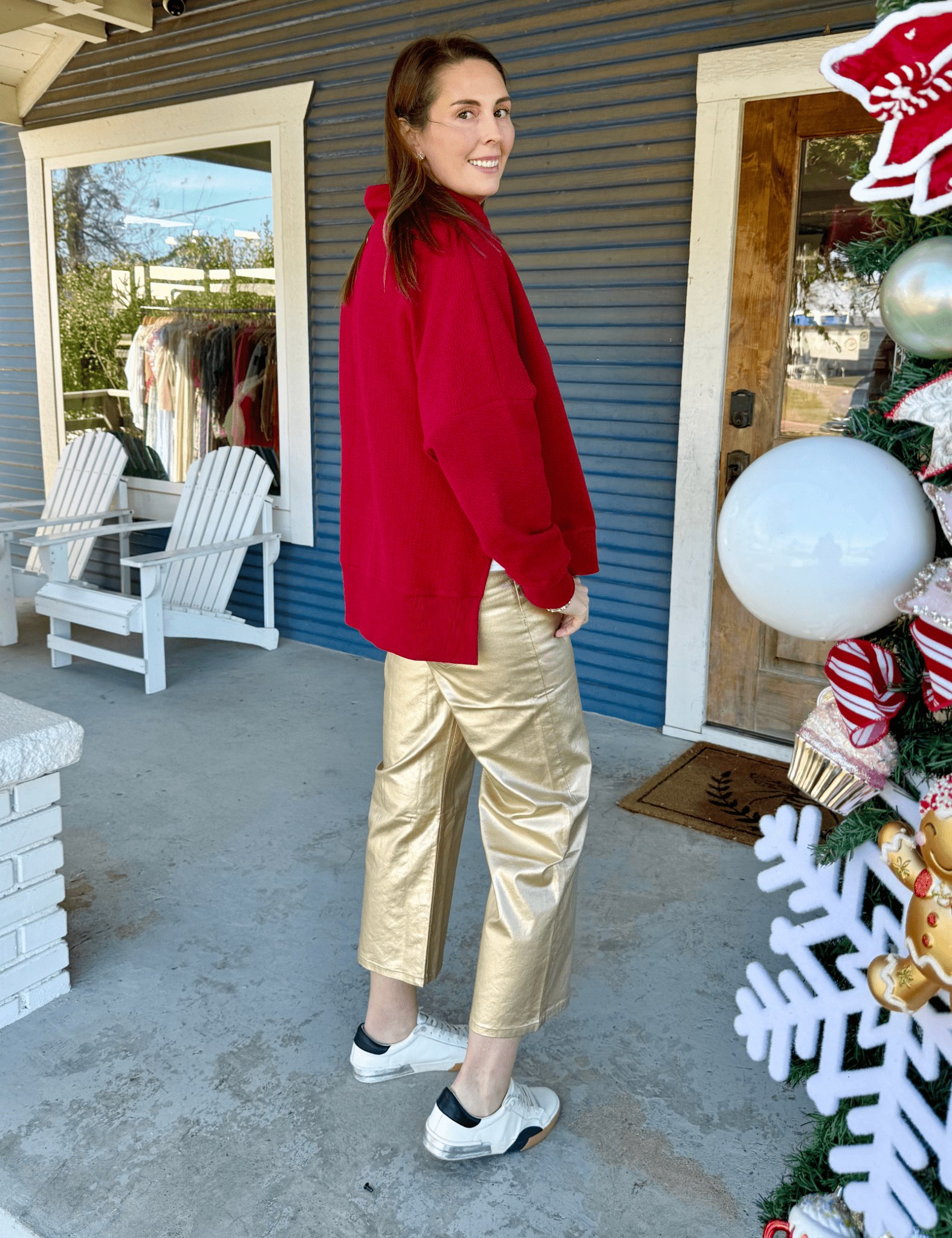 KUT | Charlotte High Rise Fab Ab Wide Leg - Pep & Punch