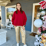 KUT | Charlotte High Rise Fab Ab Wide Leg - Pep & Punch