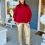 KUT | Charlotte High Rise Fab Ab Wide Leg - Pep & Punch