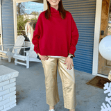 KUT | Charlotte High Rise Fab Ab Wide Leg - Pep & Punch