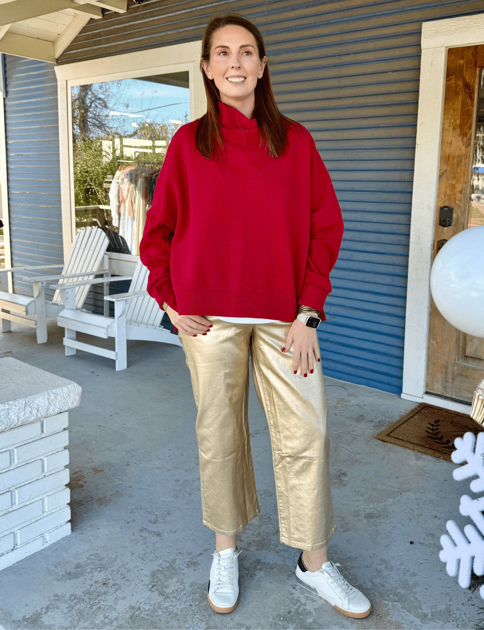 KUT | Charlotte High Rise Fab Ab Wide Leg - Pep & Punch