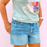 KUT | Jane High Rise 5 pkt Shorts - Pep & Punch
