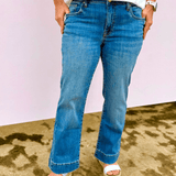 Kut | Kelsey High Rise Ankle Flare - Pep & Punch