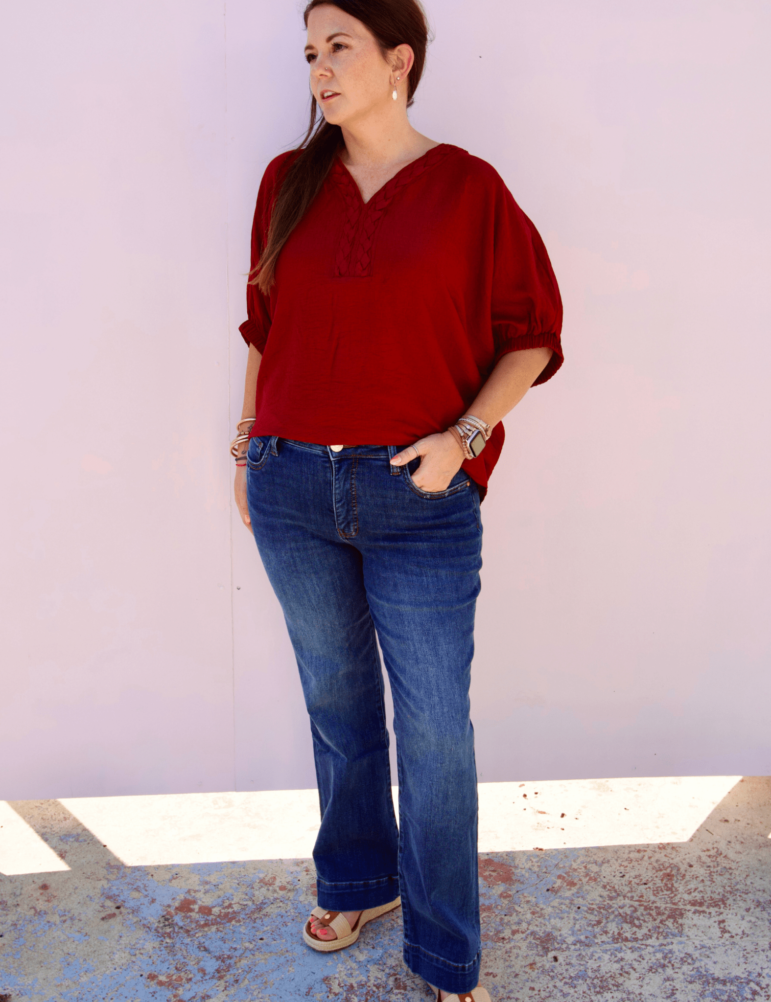 KUT | Kelsey High Rise FAB AB Ankle - Pep & Punch