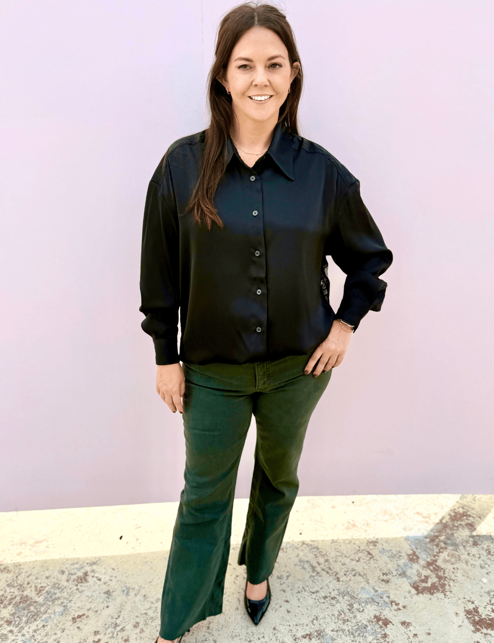 KUT | Kelsey Mid Rise Ankle Flare - Pep & Punch