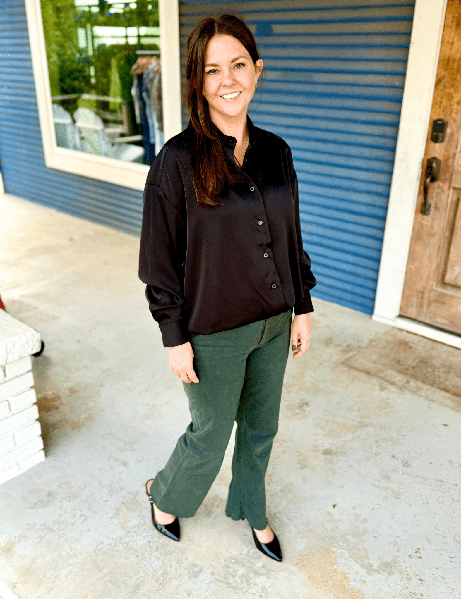 KUT | Kelsey Mid Rise Ankle Flare - Pep & Punch