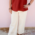 KUT | Meg High Rise Fab Ab Roll Hem Denim - Pep & Punch