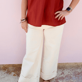 KUT | Meg High Rise Fab Ab Roll Hem Denim - Pep & Punch