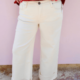 KUT | Meg High Rise Fab Ab Roll Hem Denim - Pep & Punch