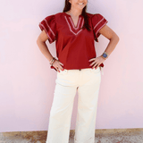 KUT | Meg High Rise Fab Ab Roll Hem Denim - Pep & Punch