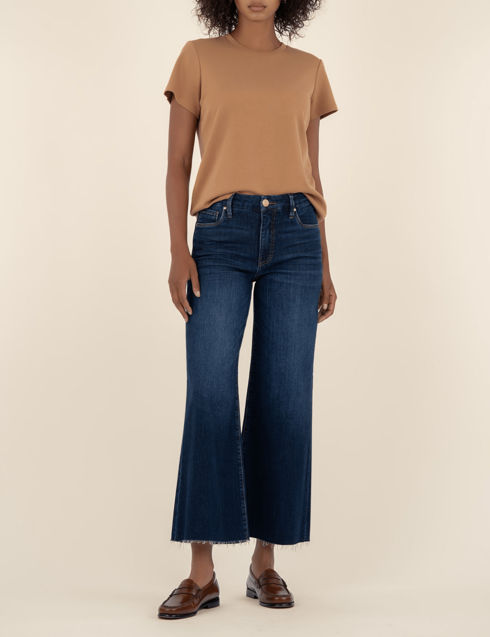 KUT | Meg High Rise Fab Ab Wide Leg Denim - Pep & Punch