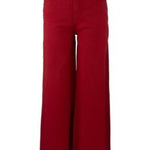 KUT | Meg High Rise Fab Ab Wide Leg Ruby - Pep & Punch