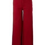 KUT | Meg High Rise Fab Ab Wide Leg Ruby - Pep & Punch