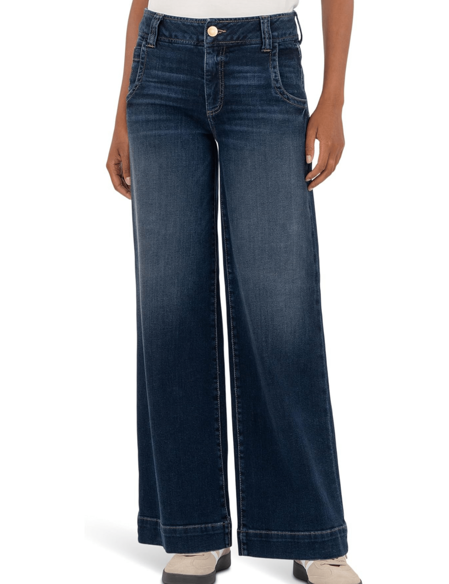 KUT | Meg High Rise Oversize Wide Stitch - Pep & Punch