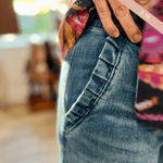 KUT MEG High Rise Wide Leg Slash PCKTS - Pep & Punch
