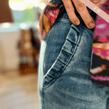 KUT MEG High Rise Wide Leg Slash PCKTS - Pep & Punch