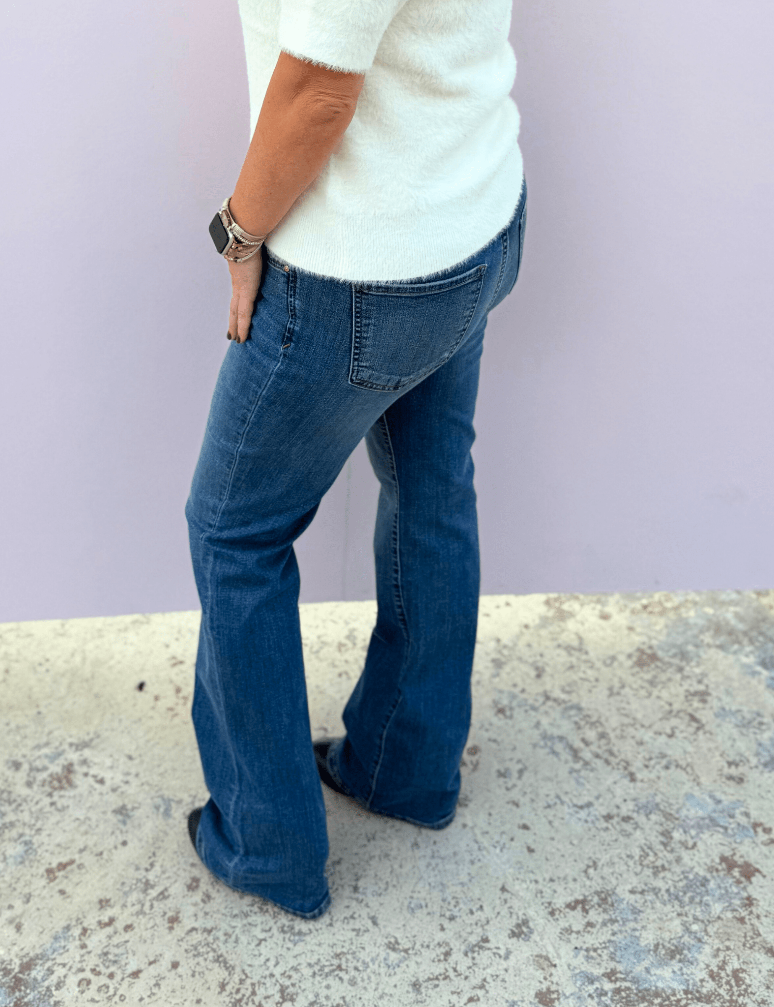 KUT | Natalie High Rise FAB AB Bootcut Denim - Pep & Punch
