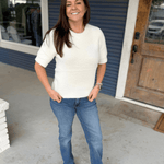 KUT | Natalie High Rise FAB AB Bootcut Denim - Pep & Punch