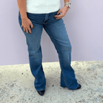 KUT | Natalie High Rise FAB AB Bootcut Denim - Pep & Punch