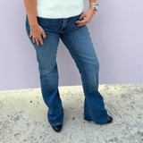 KUT | Natalie High Rise FAB AB Bootcut Denim - Pep & Punch