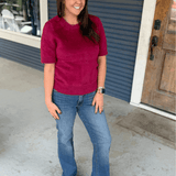 KUT | Natalie High Rise FAB AB Bootcut Denim - Pep & Punch