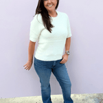 KUT | Natalie High Rise FAB AB Bootcut Denim - Pep & Punch