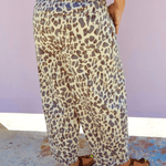 Leopard Barrel Pants - Pep & Punch