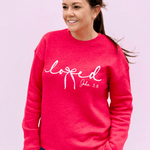 Loved Bow John 3:16 Sweatshirt - Pep & Punch