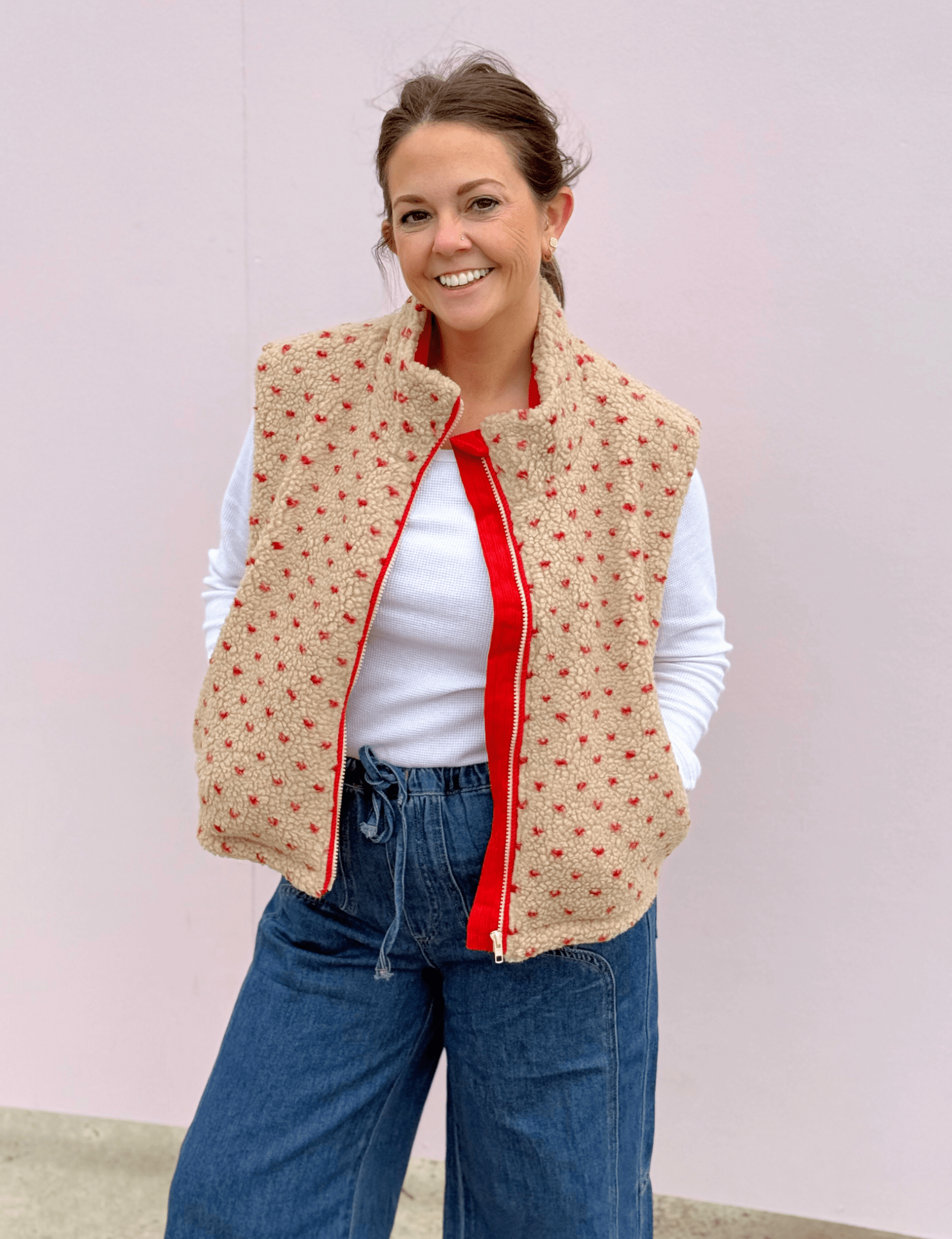 Marni Floral Fleece Vest - Pep & Punch