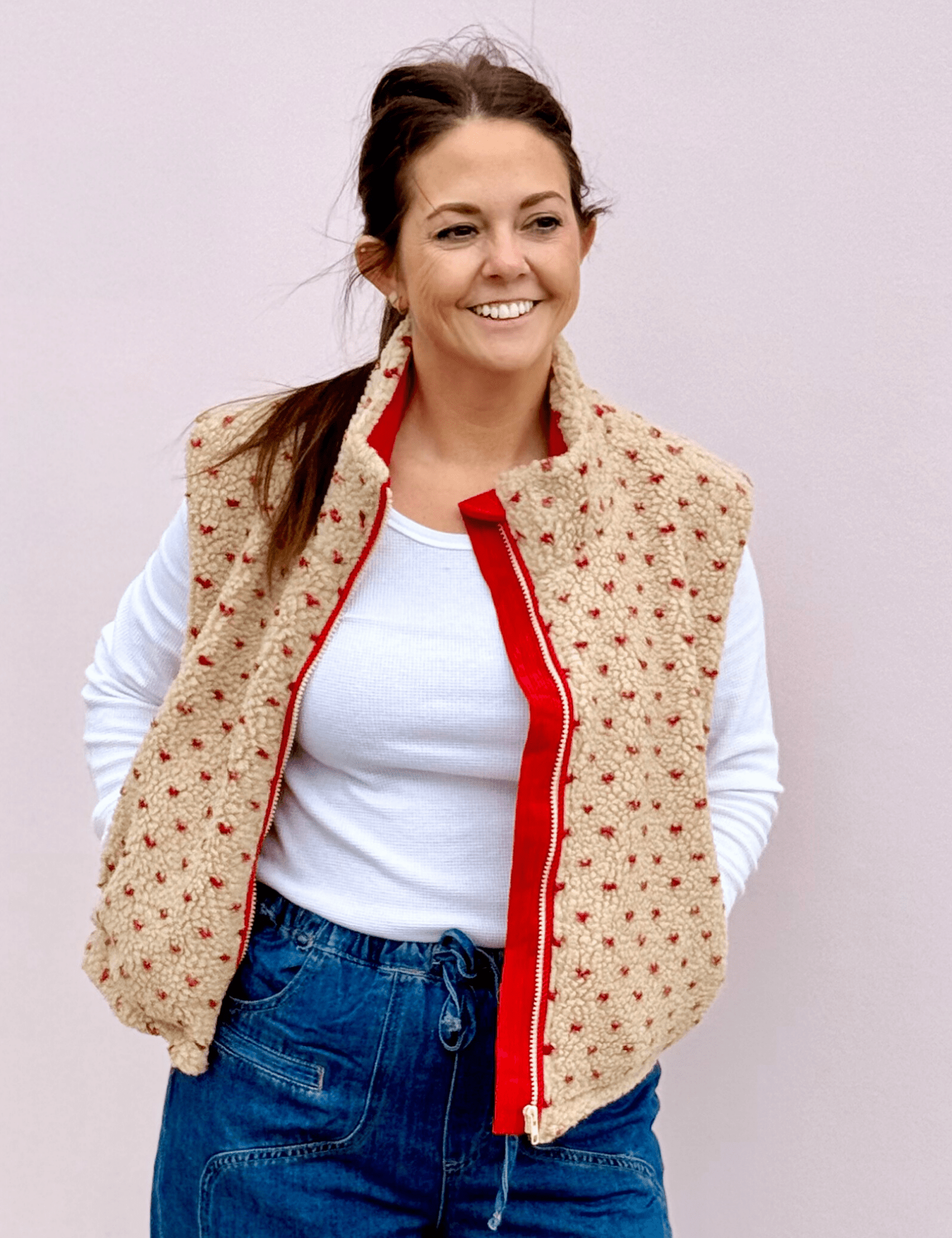 Marni Floral Fleece Vest - Pep & Punch