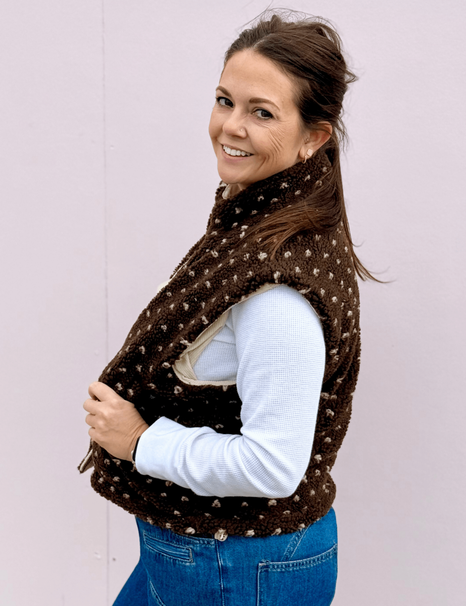 Marni Floral Fleece Vest - Pep & Punch