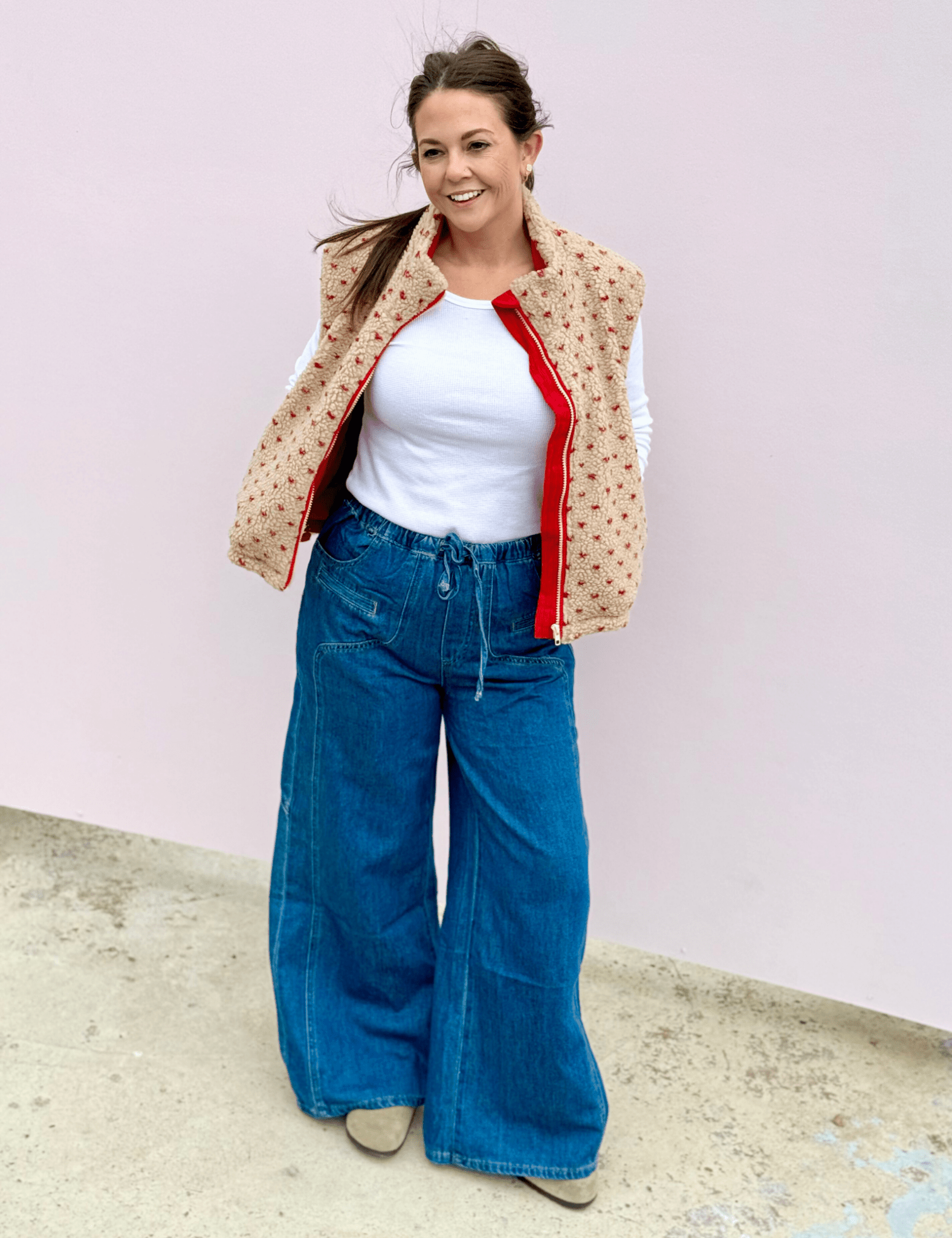 Marni Floral Fleece Vest - Pep & Punch