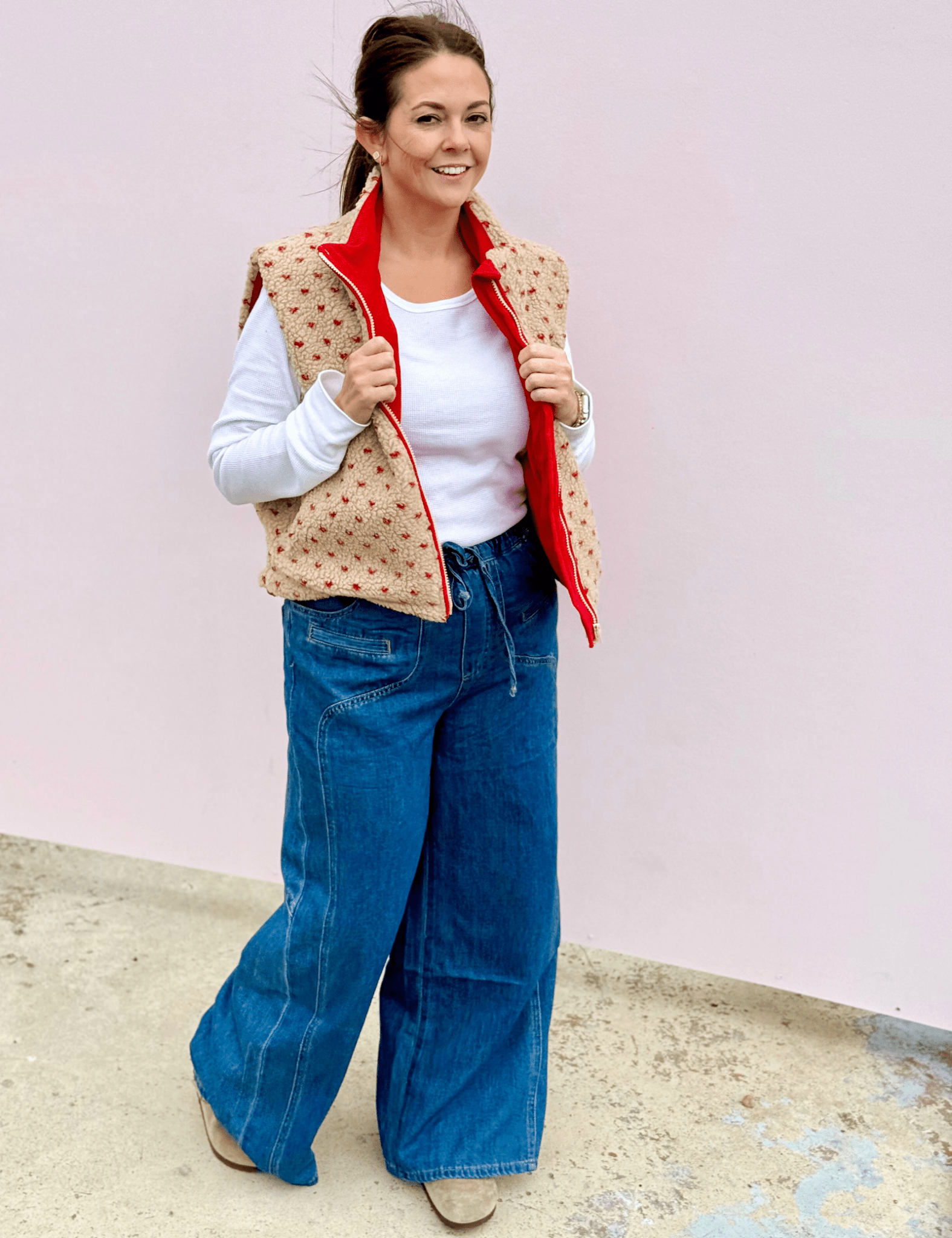 Marni Floral Fleece Vest - Pep & Punch