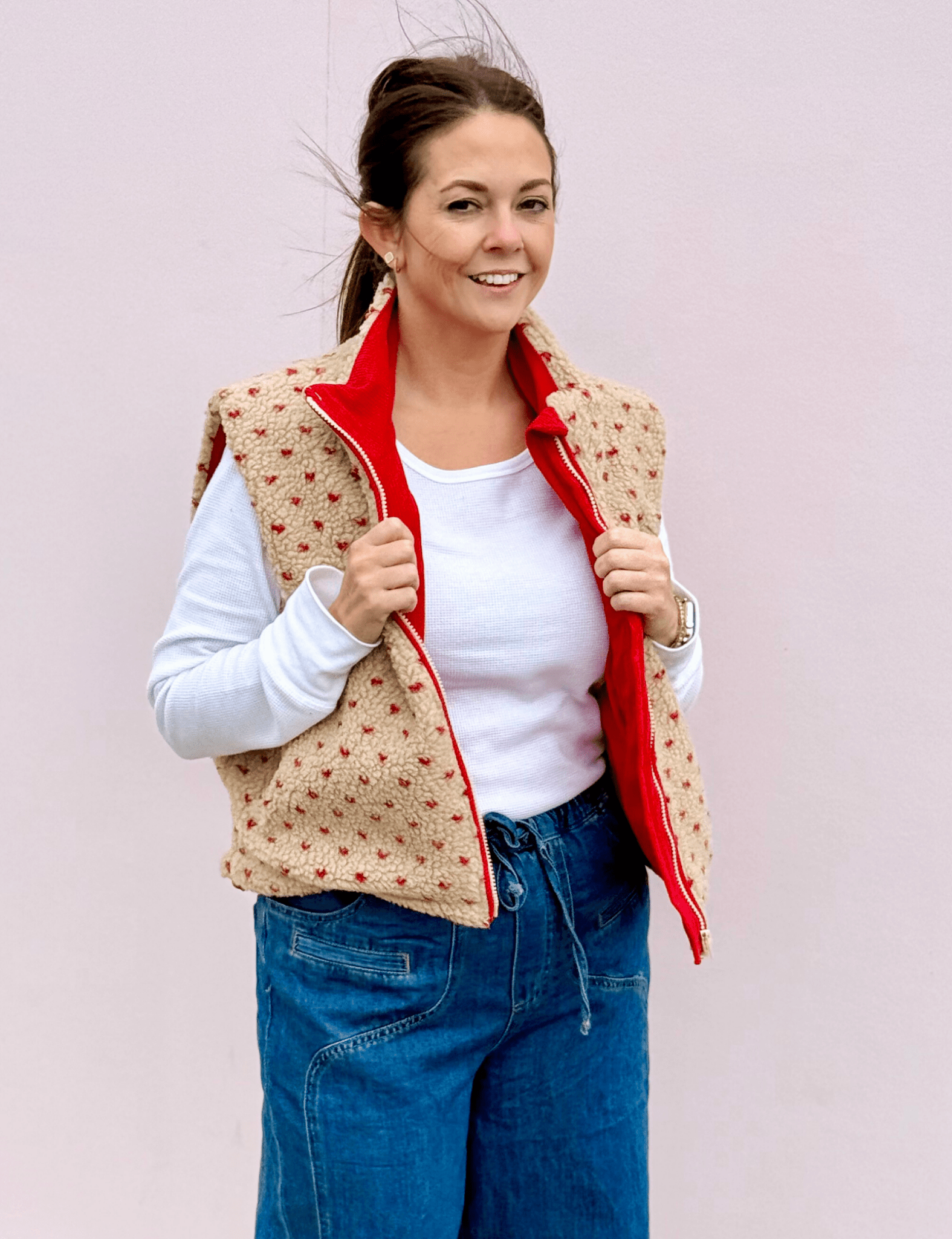 Marni Floral Fleece Vest - Pep & Punch