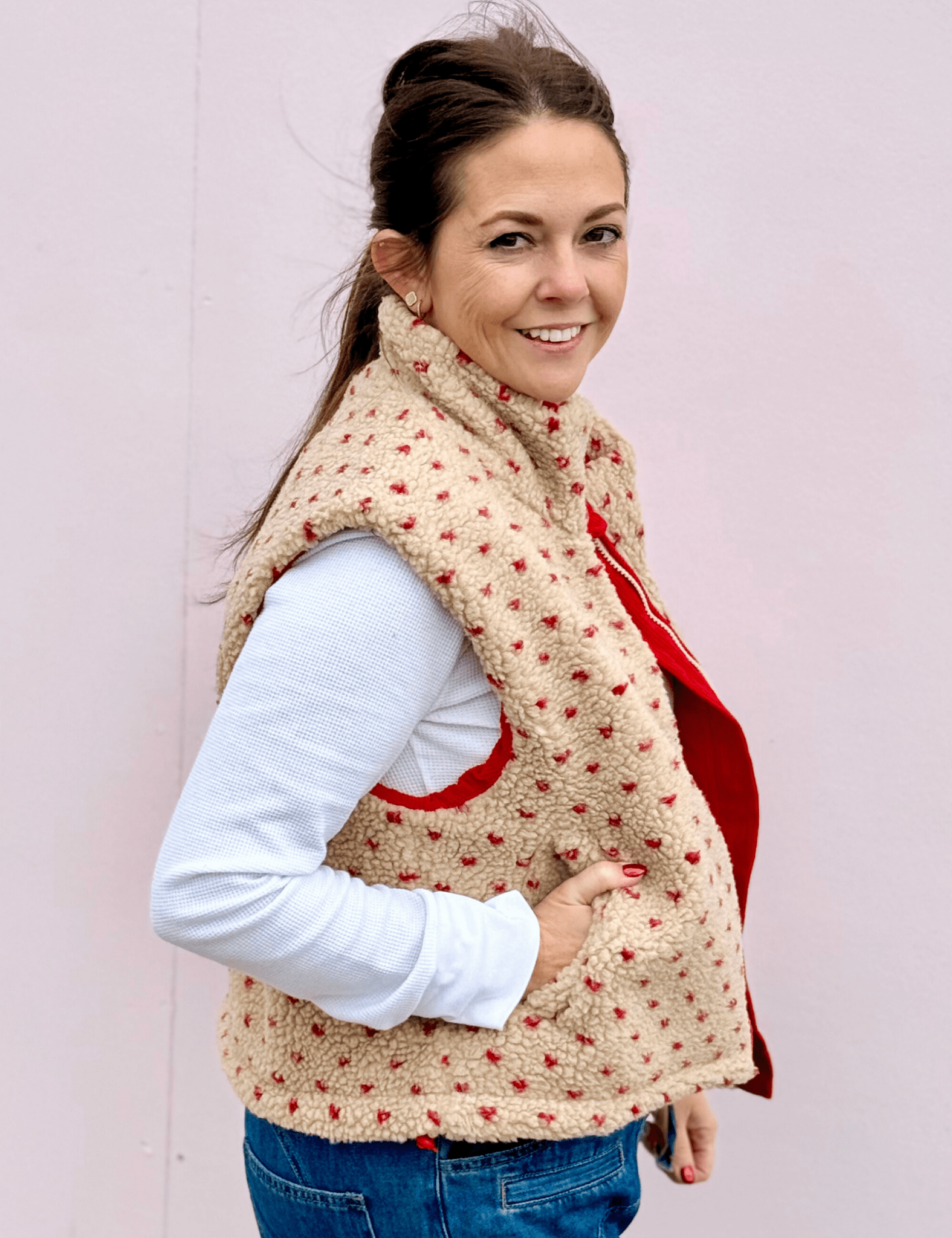 Marni Floral Fleece Vest - Pep & Punch