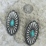 Oval Concho Earrings - Pep & Punch