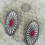 Oval Concho Earrings - Pep & Punch